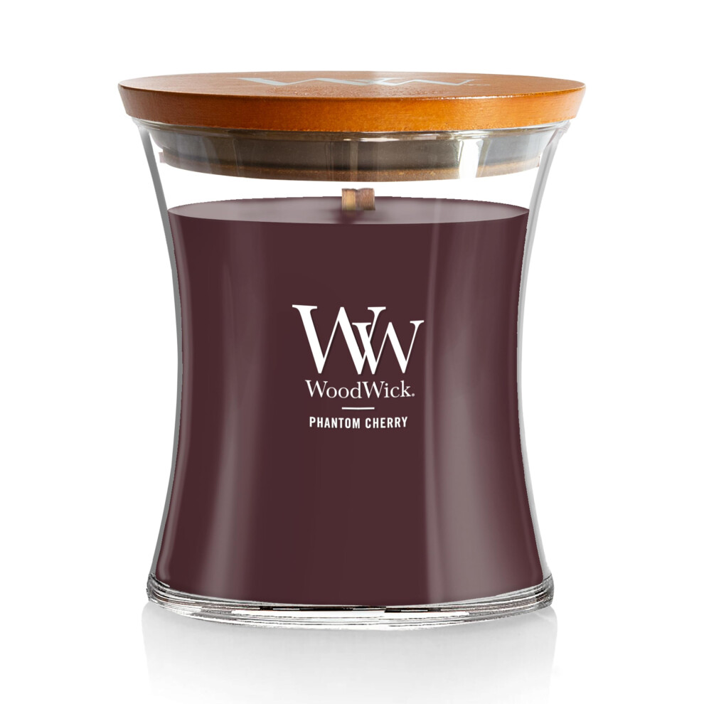 WoodWick Phantom Cherry Medium Hourglass Candle