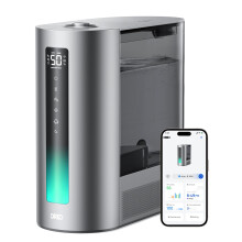 Dreo 6L Humidifiers for Bedroom Smart Warm & Cool Mist for Large Room 60Hr Quiet Runtime Ultrasonic Oil Diffuser for Baby Plant Humidity Sensor I