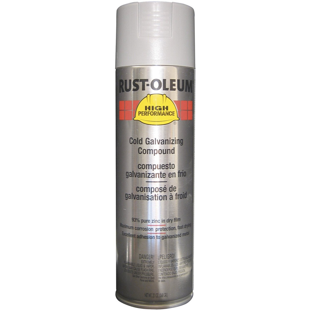 Rust-Oleum Corporation V2100 Cold Galvanizing FLAT 15 OZ. SPRAY  Gray