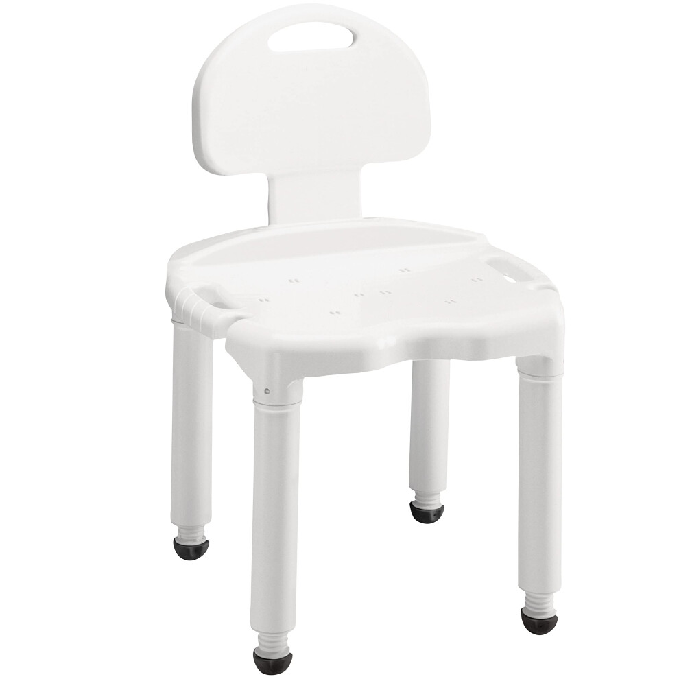 Carex Bath Seat And Shower Chair With Back For Seniors  Bath Chair For Elderly  Disabled  Handicap  and Injured Persons  Supports Up To 400lbs  Shower