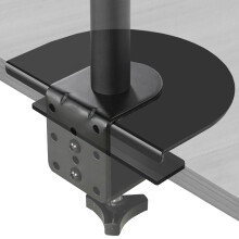 VIVO Steel Reinforcement Bracket Mount Plate for Thin Glass and Other Fragile Table Tops Clamp Compatible with Most Monitor Stand C-Clamp Installat