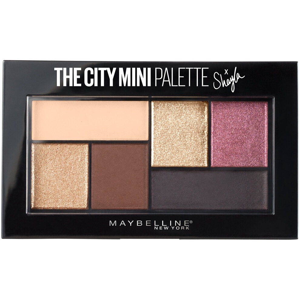 Maybelline New York Makeup The City Mini Eyeshadow Palette X Shayla  Shayla Eyeshadow Palette  0.14 oz 1 Count (Pack of 1) SG_B073P5JYCD_US