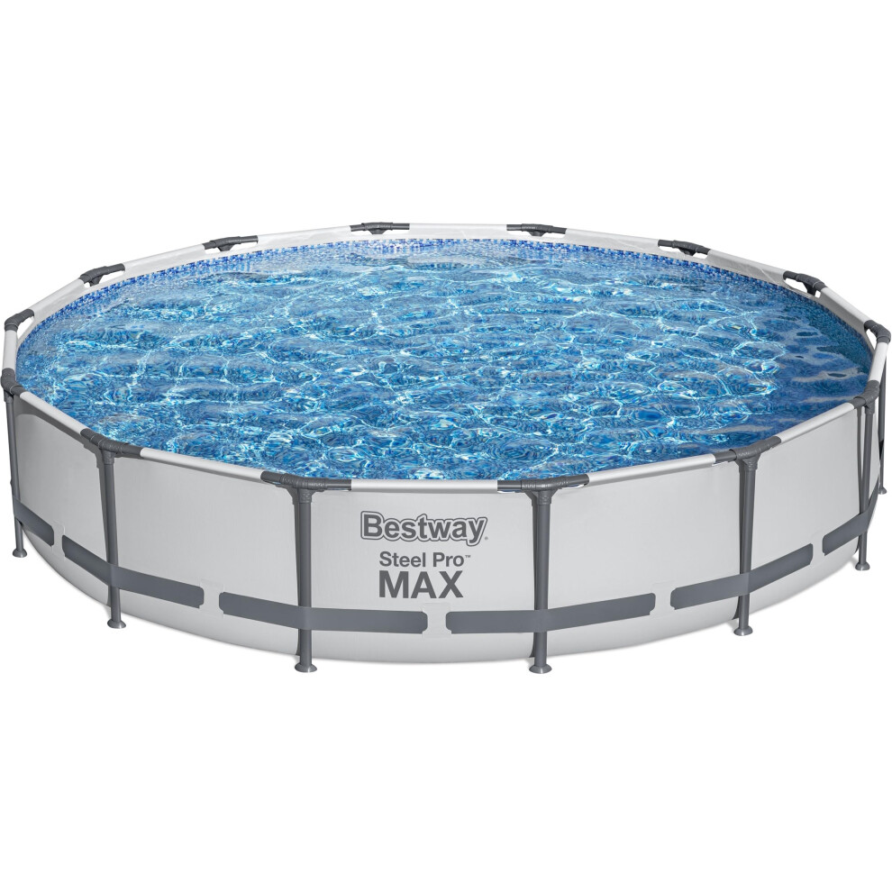 Bestway Steel Pro MAX 14' x 33"" Round Above Ground Pool Set | Includes 530gal Filter Pump