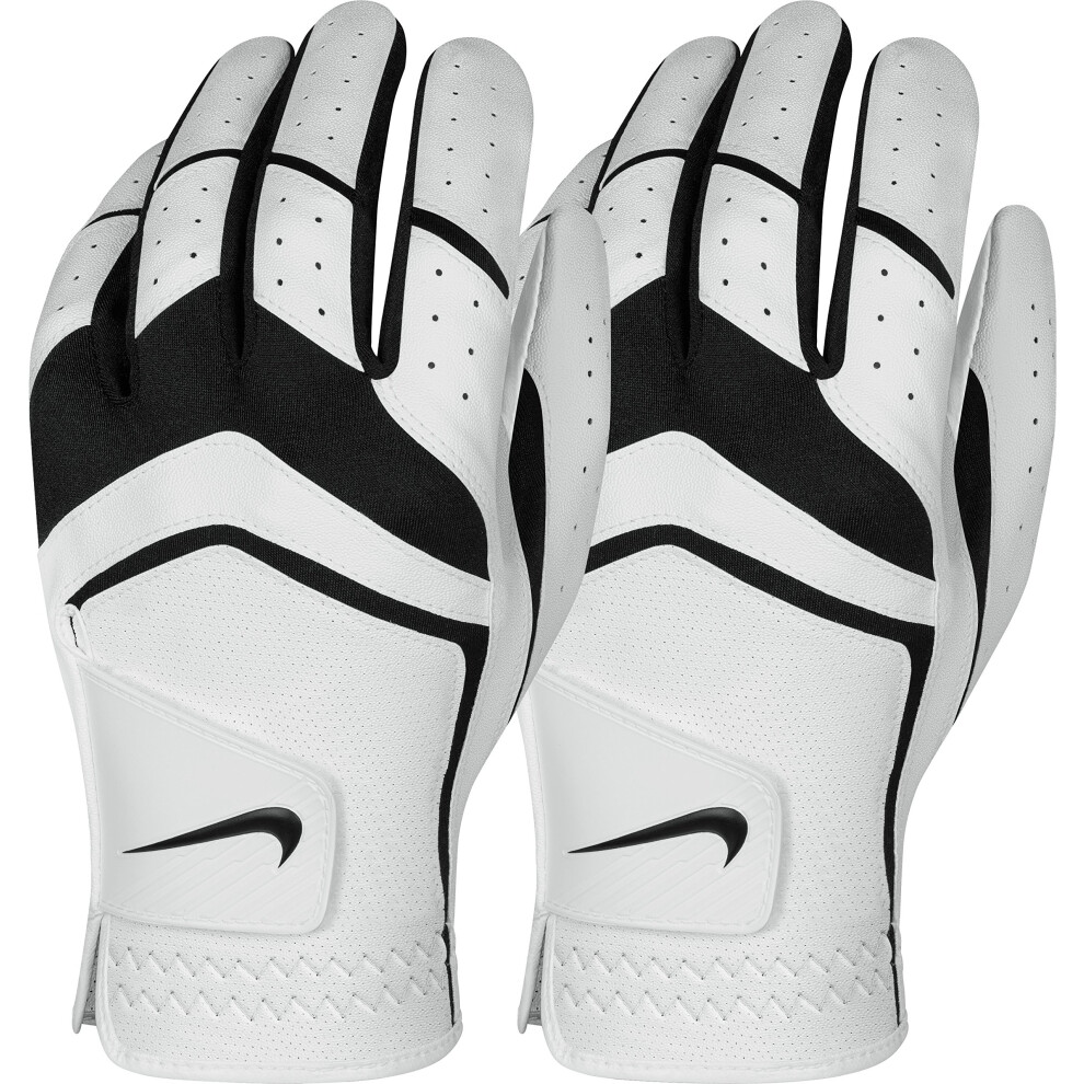 Nike Men's Dura Feel Golf Glove (2-Pack) (White)  Large  Left Hand