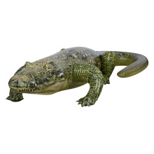 Jet Creations 49 Long Inflatable Alligator Toy Green Realistic Africa Animal Design Pool Halloween Garden Decor Photo Prop Wildlife Safari The