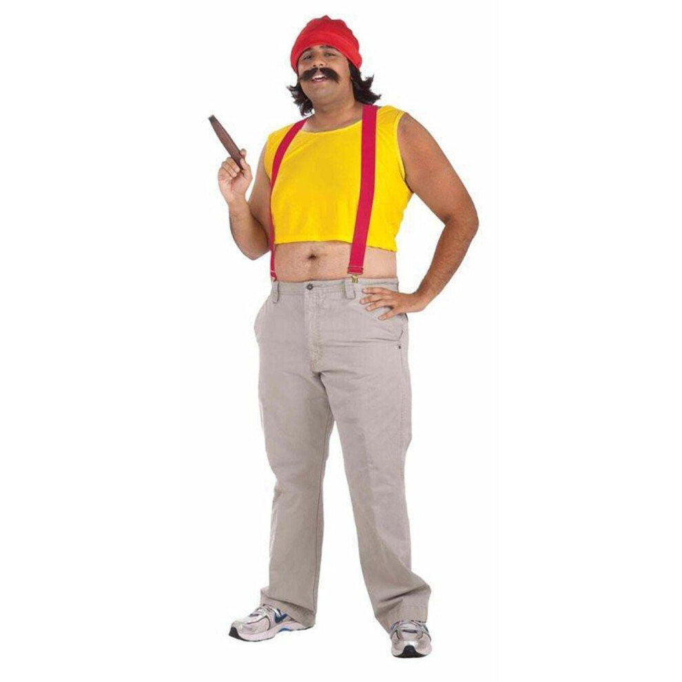 Men's Cheech Costume  Yellow/Red  One Size