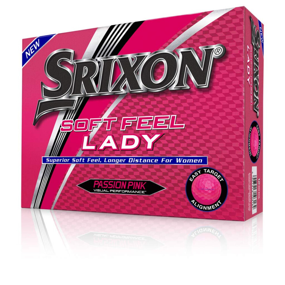 Srixon Soft Feel Lady Golf Balls  Passion Pink (One Dozen)