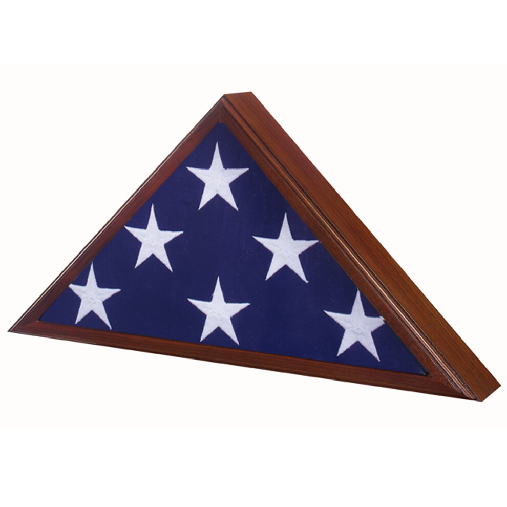 Star Legacy American Made Veteran Flag Case  Walnut