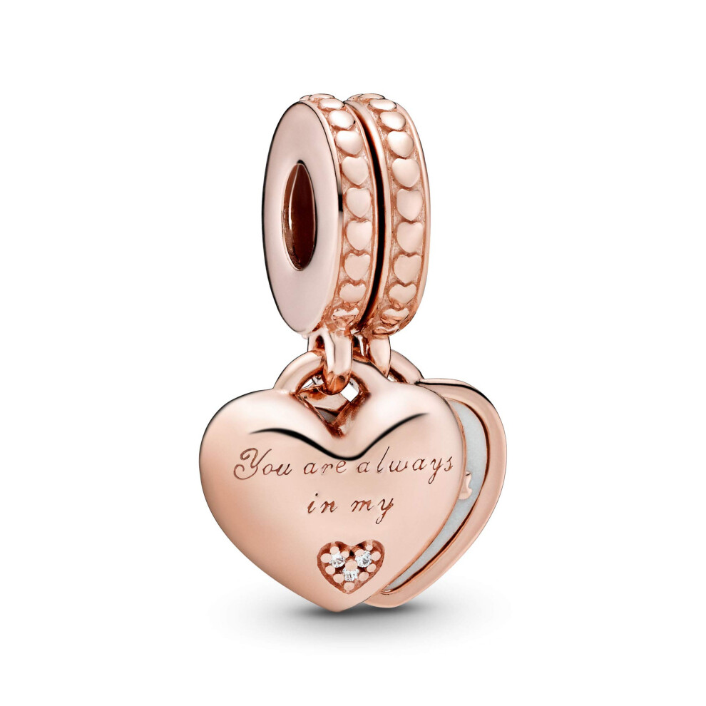 PANDORA Mother & Daughter Hearts  Silver Enamel