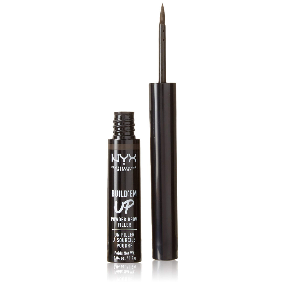 NYX Cosmetics Build'em Up Powder Brow Filler  Black  Full Size