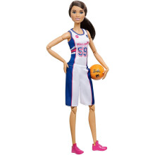 Barbie Made to Move Puppe, Große Basketballspielerin, mit Extra Flexibilität