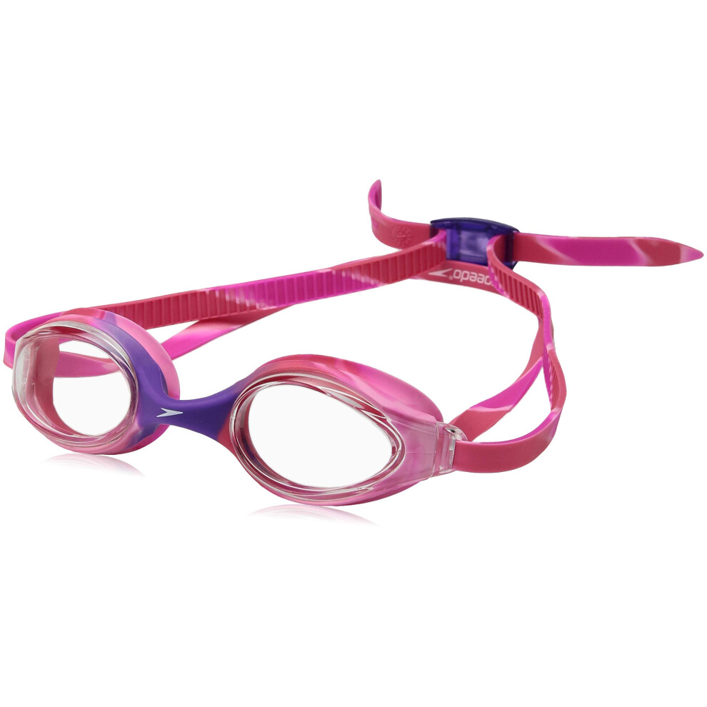 Speedo Unisex-child Swim Goggles Junior Hyper Flyer Ages 6-14  Pop Purple