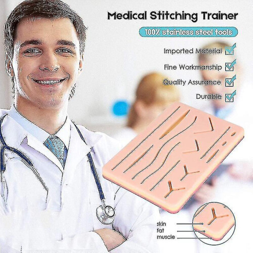 Complete Suture Kit For Students,including Silicone Suture Pad And Suture Tool Practice Suture Kit 2