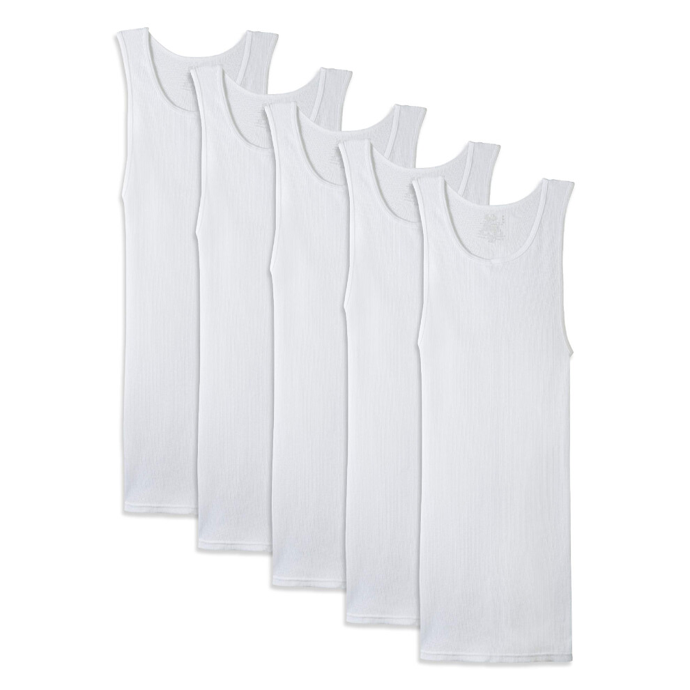 Fruit of the Loom mens Tag-free Tank A-shirt Underwear  White  3X-Large US