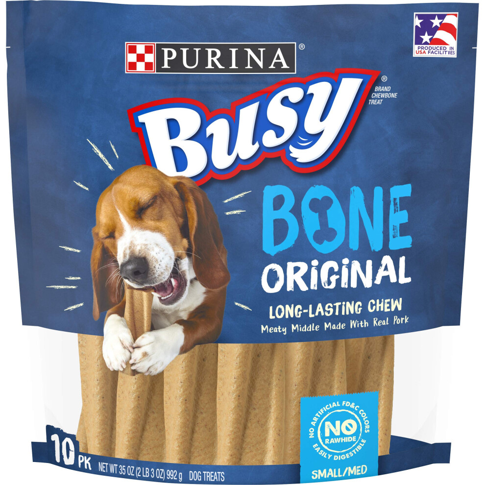 Purina Busy Made in USA Facilities Small/Medium Dog Bones  Original - 10 ct. Pouch