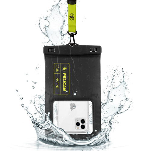 Pelican Marine - IP68 Waterproof Phone Pouch [XL Size] Floating Waterproof Phone Case/Bag for iPhone 16 Pro Max/iPhone 15 Pro/14/13/12/S24/S23/S22/Pix