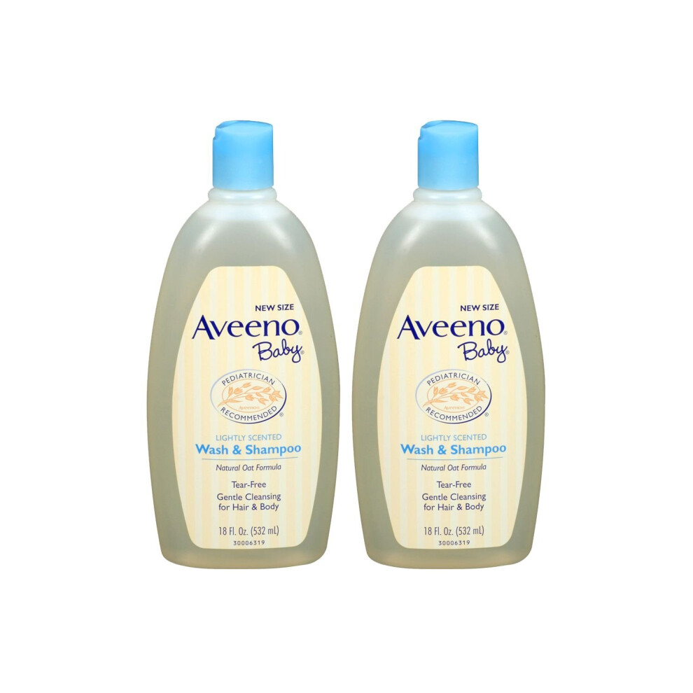 Aveeno Baby Wash and Shampoo - 18 Oz 2/pack