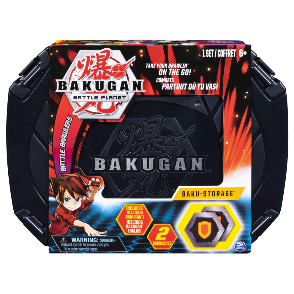 Bakugan  Baku-Storage Case (Black) Collectible Action Figures  for Ages 6 and Up