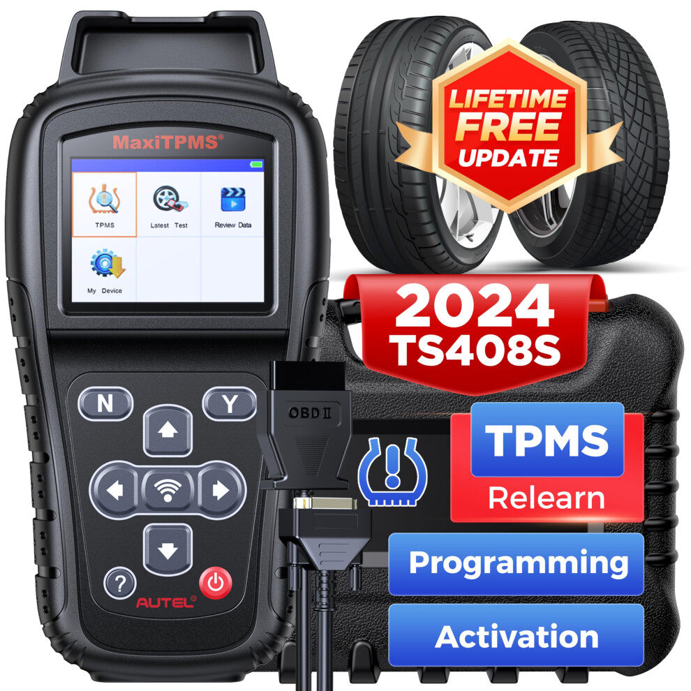 Autel TPMS Relearn Tool MaxiTPMS TS408S  TPMS Reset  Sensor Activation  Program MX-Sensor  Tire Pressure Monitor Sensor Reset Tool for GM  Ford and Mo