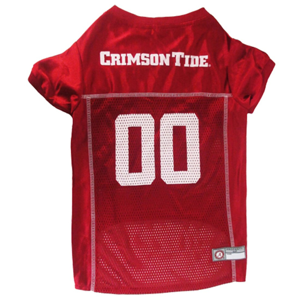 Photos - Dog Clothing Pets First NCAA College Alabama Crimson Tide Mesh Jersey for DOGS & CATS Size Medium Licensed Dog Jersey with your Favorite 