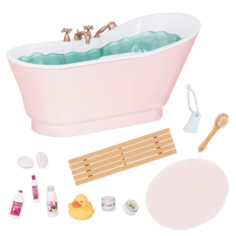 Our Generation by Battat- Bath & Bubbles Deluxe Set for 18"" Dolls- Toy  Doll & Accessories for 18"" Dolls- Ages 3 Years & Up