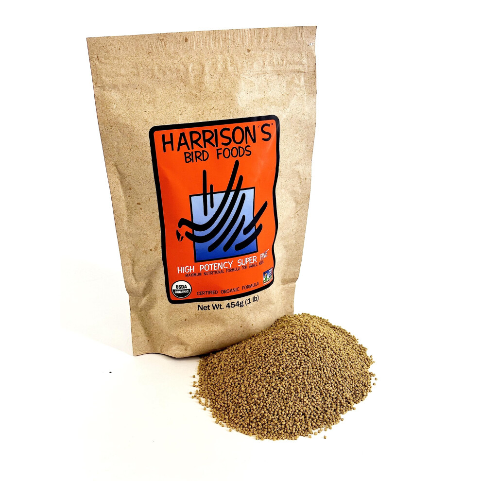 Harrison's Bird Foods Bird Food High Potency Certified Organic Non-GMO Bird Food