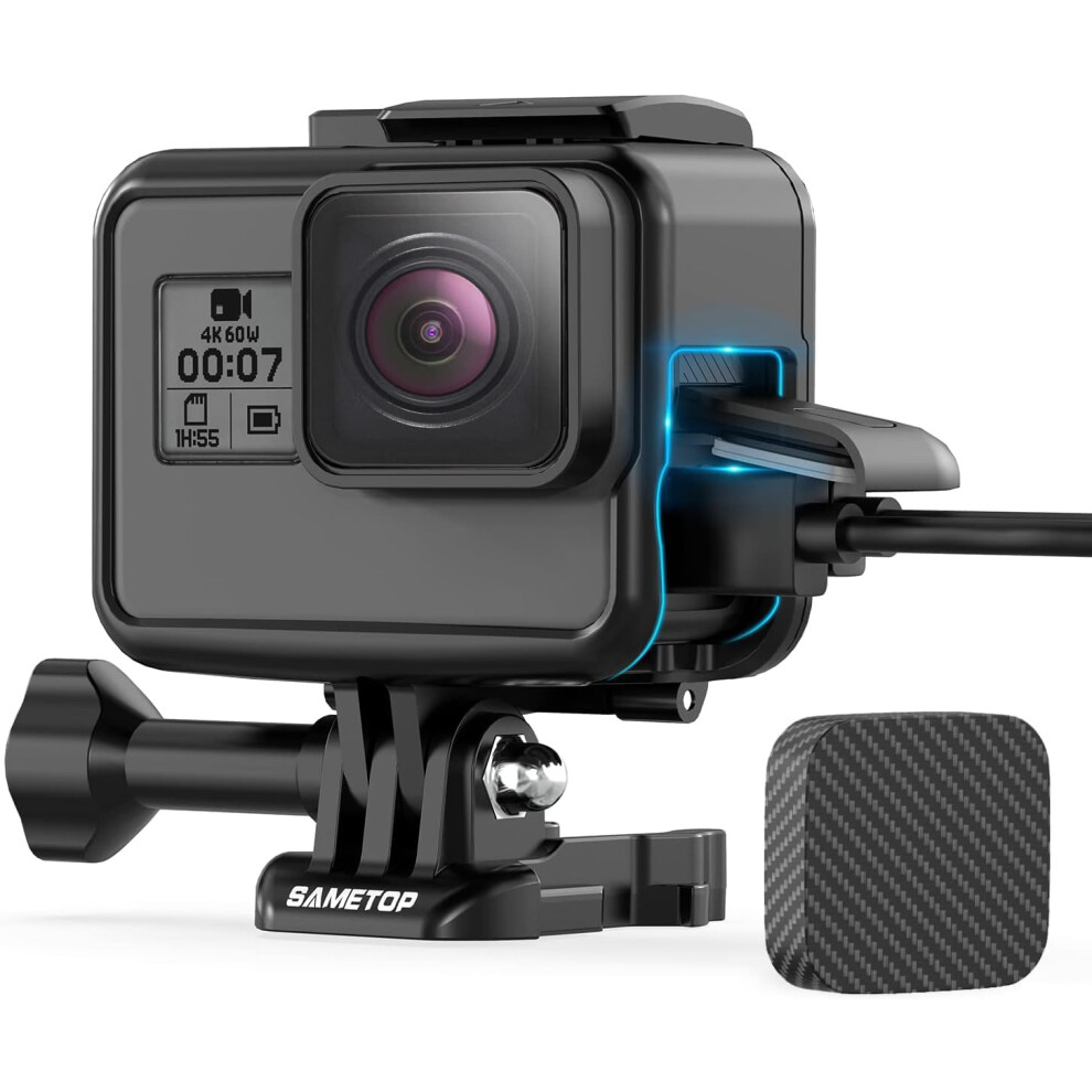 Sametop Case Housing Frame Mount Compatible With Gopro Hero7 Hero6/5 Hero(2018) Cameras Black/Silver/White 602299183305