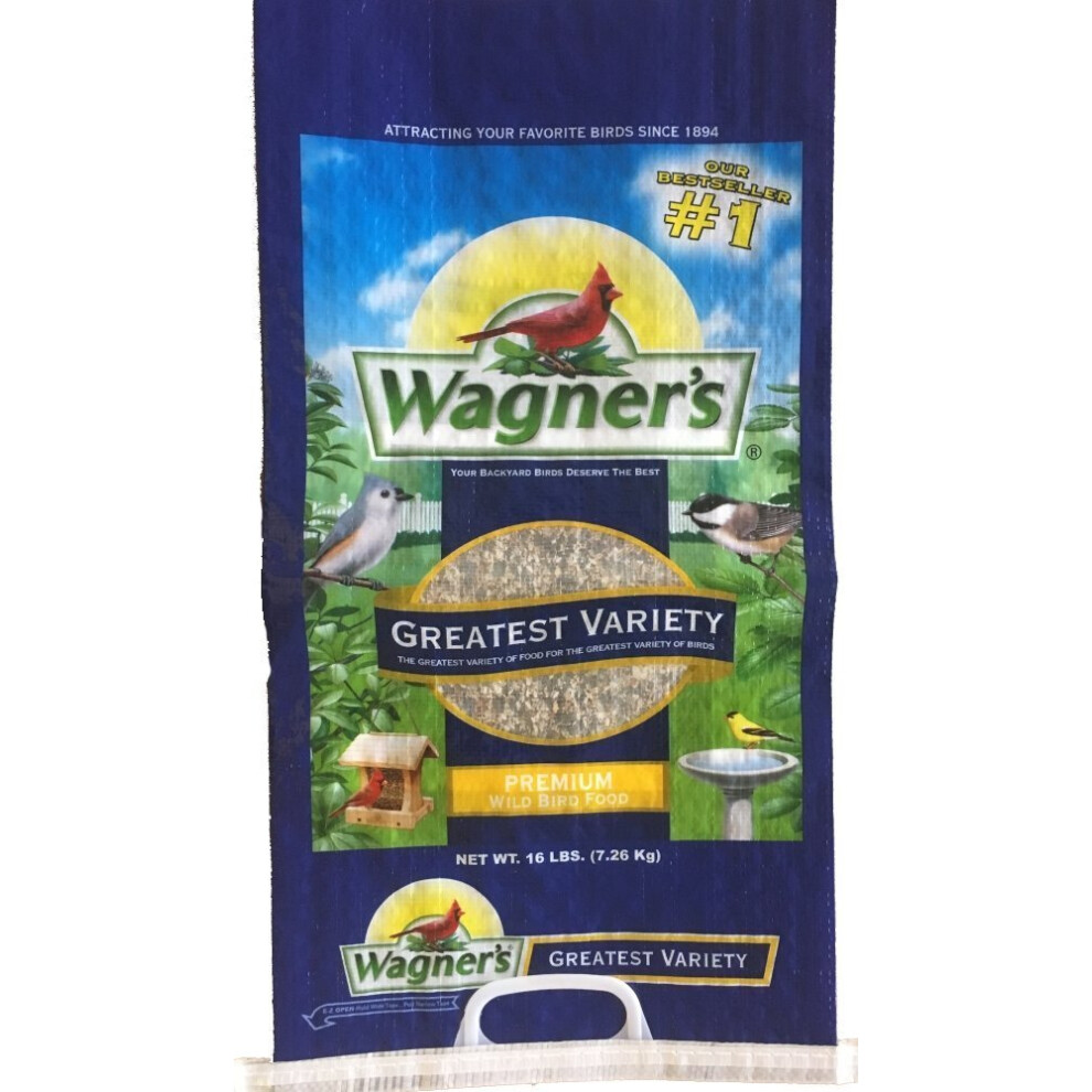 Wagner's 62059 Greatest Variety Blend Wild Bird Food  16-Pound Bag