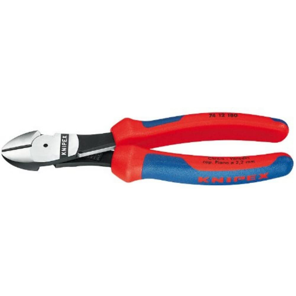 KNIPEX High Leverage Diagonal Cut-Spring Red and Blue