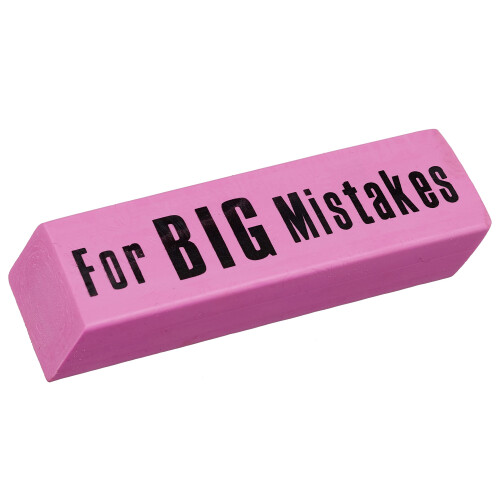 Gomme géante Rhode Island Novelty Big Mistake, une par commande
