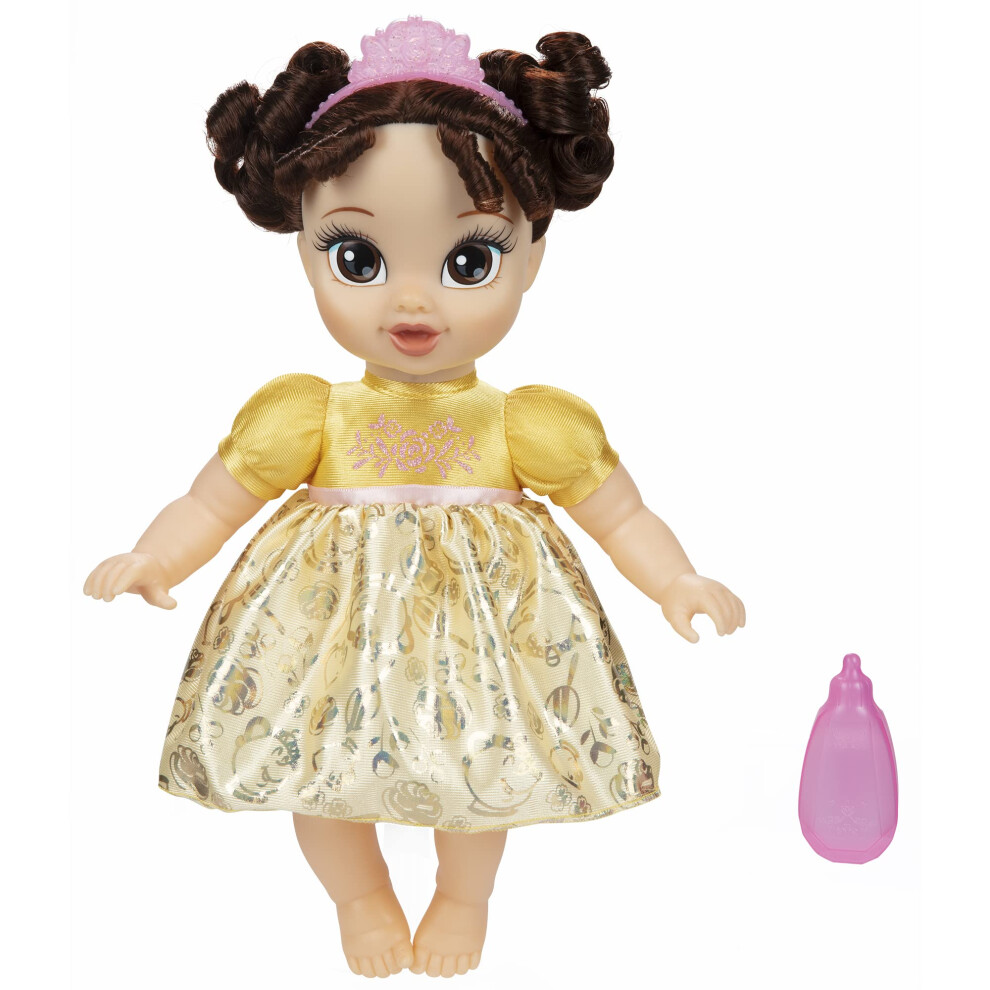 Disney Princess Belle Baby Doll with Baby Bottle & Tiara