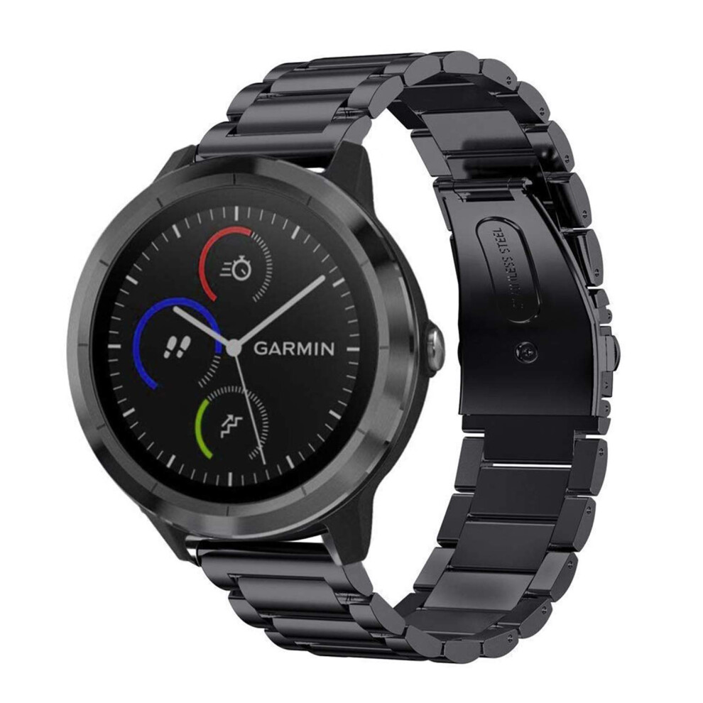 Bracelets m   talliques Fintie 20 mm compatibles avec Garmin Vivoactive 5/Vivoactive 3/3 Music/Venu Sq/Venu 2 Plus/Forerunner 245/645, Samsung Gala