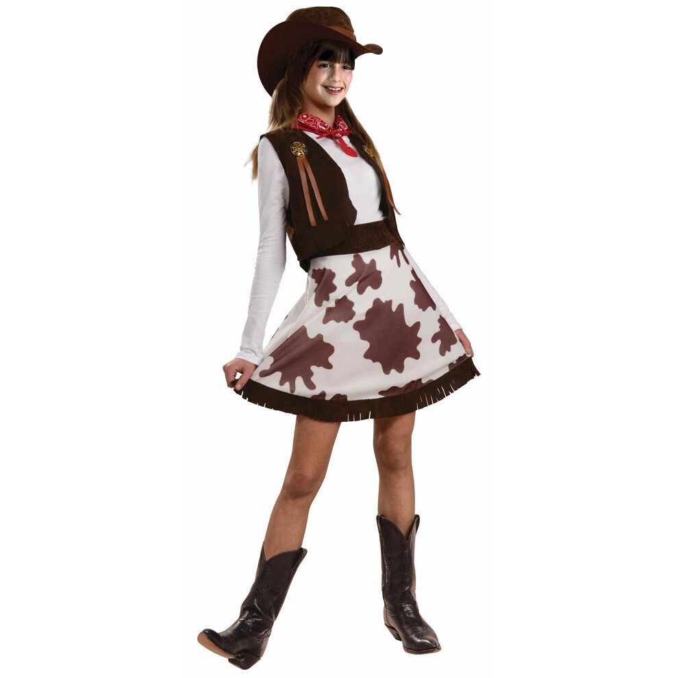 Cowgirl Child Costume  Medium