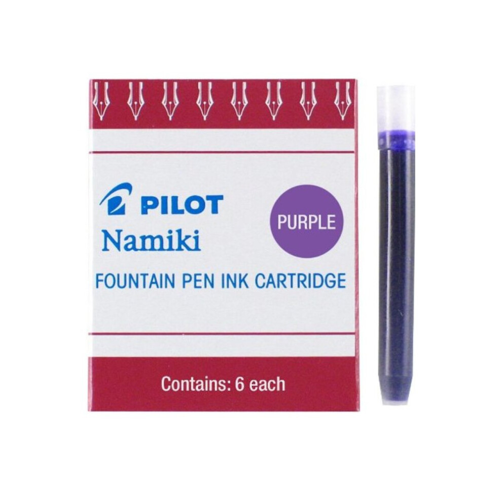 PILOT Namiki IC50 Fountain Pen Ink Cartridges  Purple  6-Pack (69004)