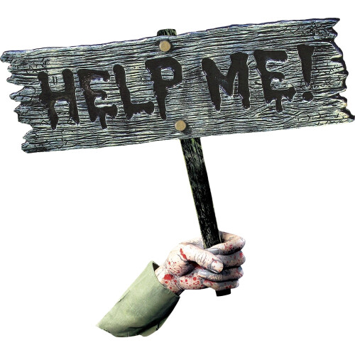 Fun World Help Me Halloween Sign on OnBuy