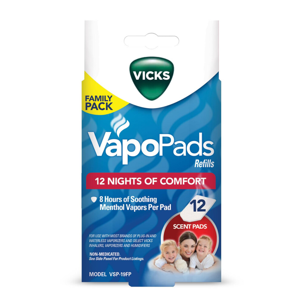 Vicks Vapo Pad Family Pack  12 Count