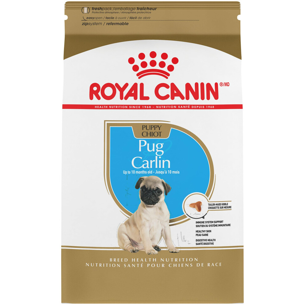 Royal Canin Breed Health Nutrition Pug Puppy Dry Dog Food  2.5 lb