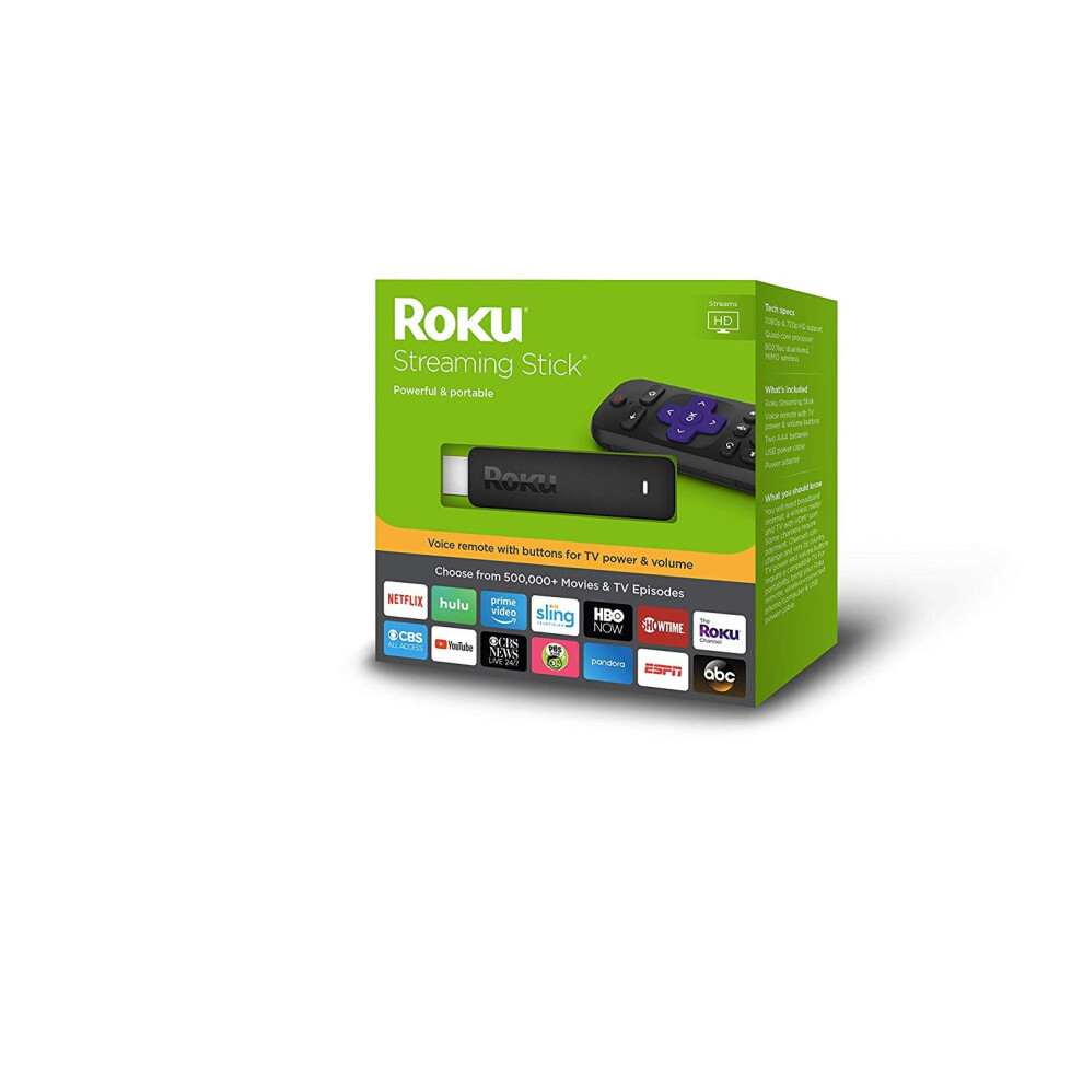 Roku 3800RW Streaming Stick GEN6 with Voice Remote - Black