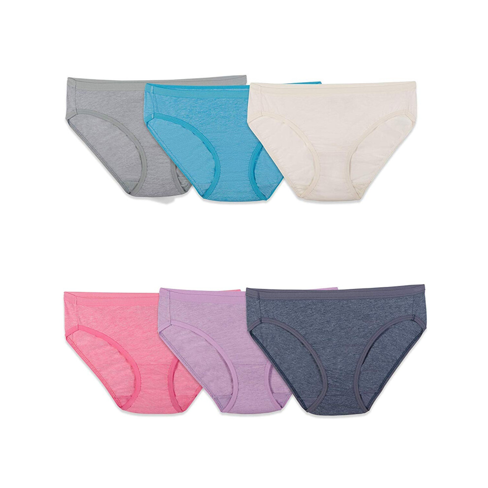 Fruit Of The Loom Women's Beyondsoft Panties  Bikini-Cotton Blend-6 Pack  7