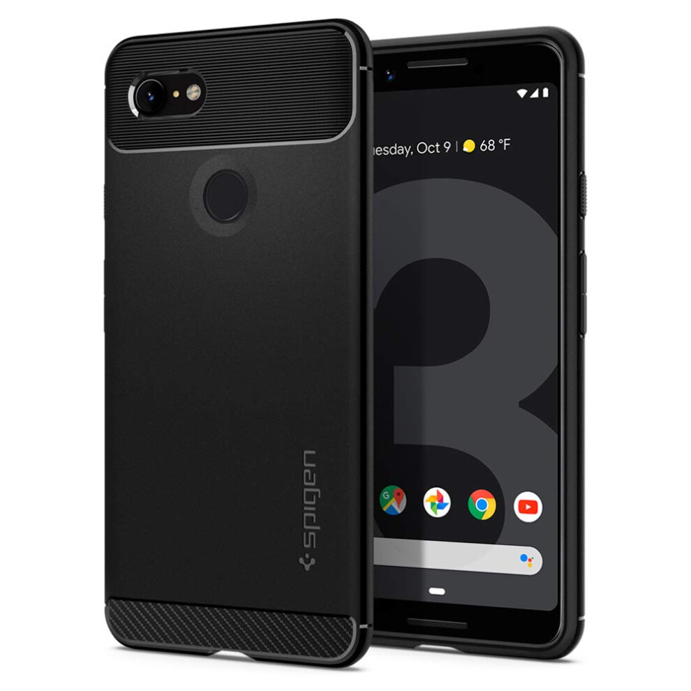 Spigen Rugged Armor Designed for Google Pixel 3 Case (2018) - Black