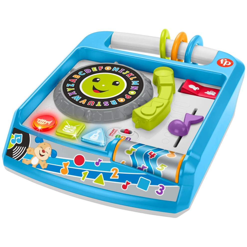 Fisher-Price Laugh & Learn Remix Record Player  Musical Toy with Learning Content for Infants and Toddlers Ages 6 to 36 Months