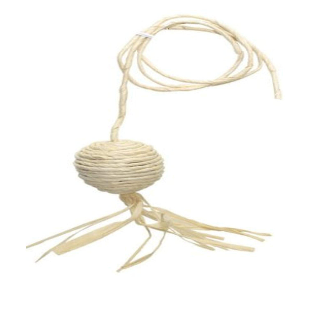 Catit Eco Terra Natural Cornhusk and Raffia Cat Toy  Ball with String