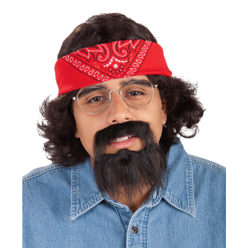 Forum Novelties Men's Chong Costume Kit with Bandana Wig and Beard  Multi  One Size