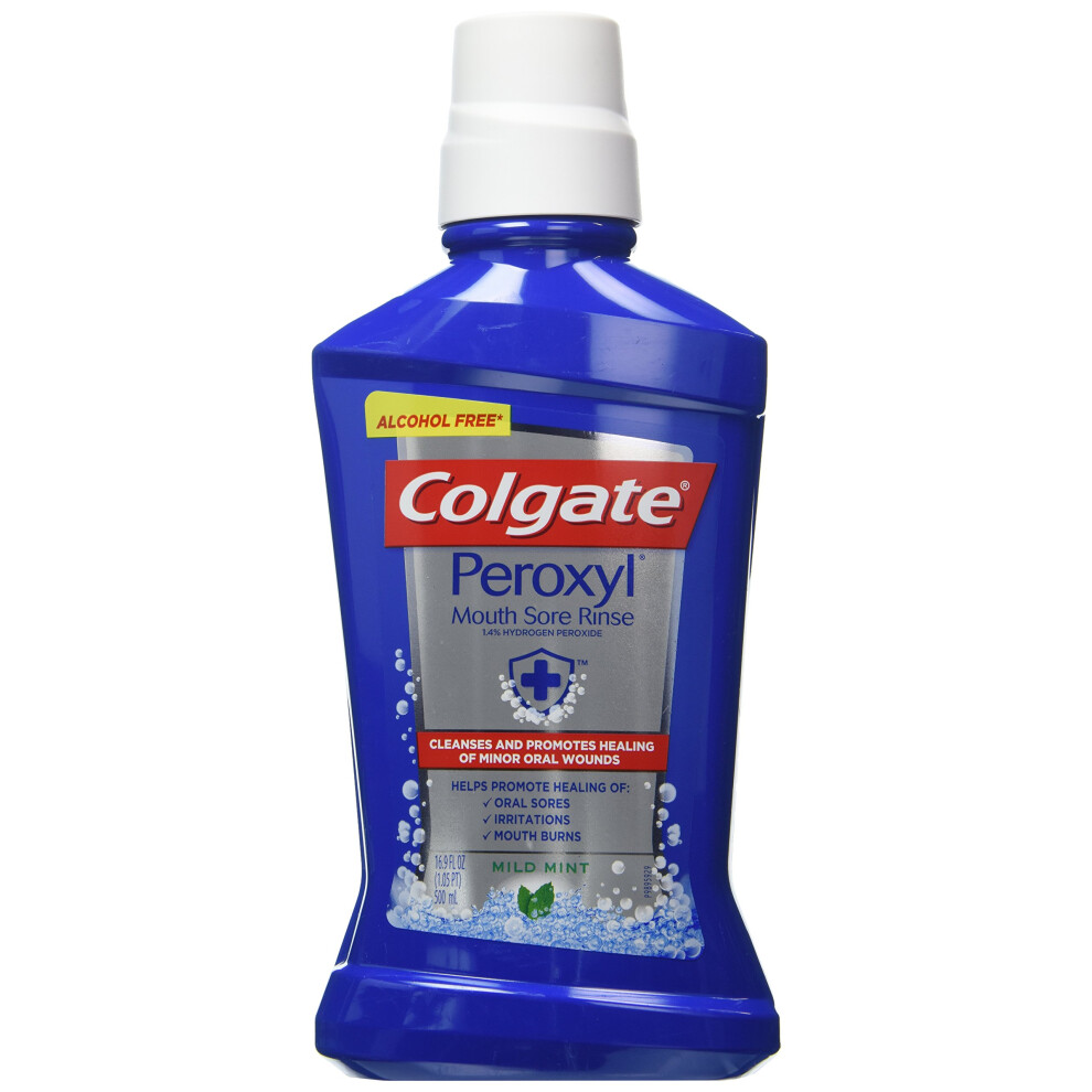 Colgate Peroxyl Oral Cleansers  Mild Mint  16.9 oz