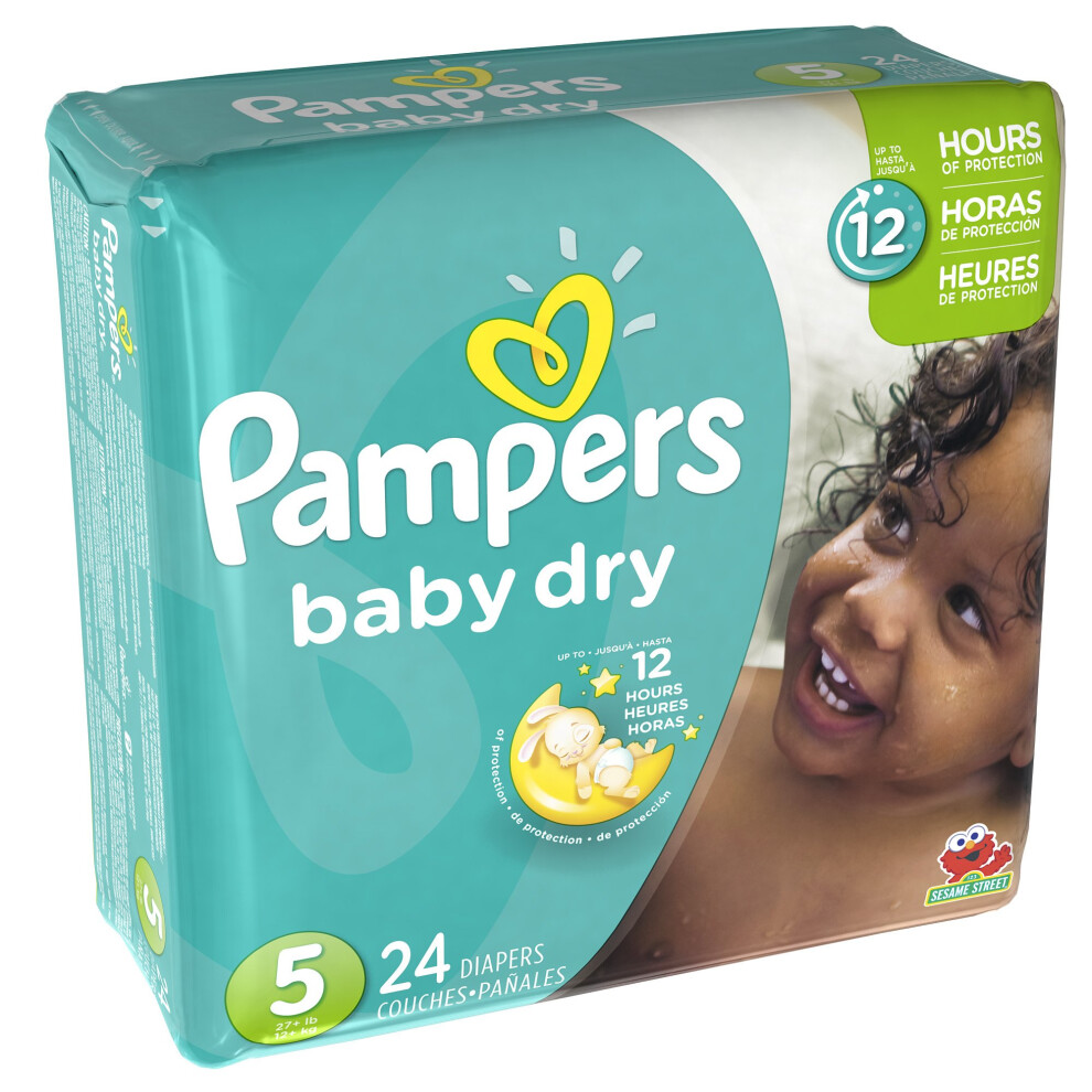 Pampers Baby Dry Diapers Size 5 Jumbo Pack  24 ct