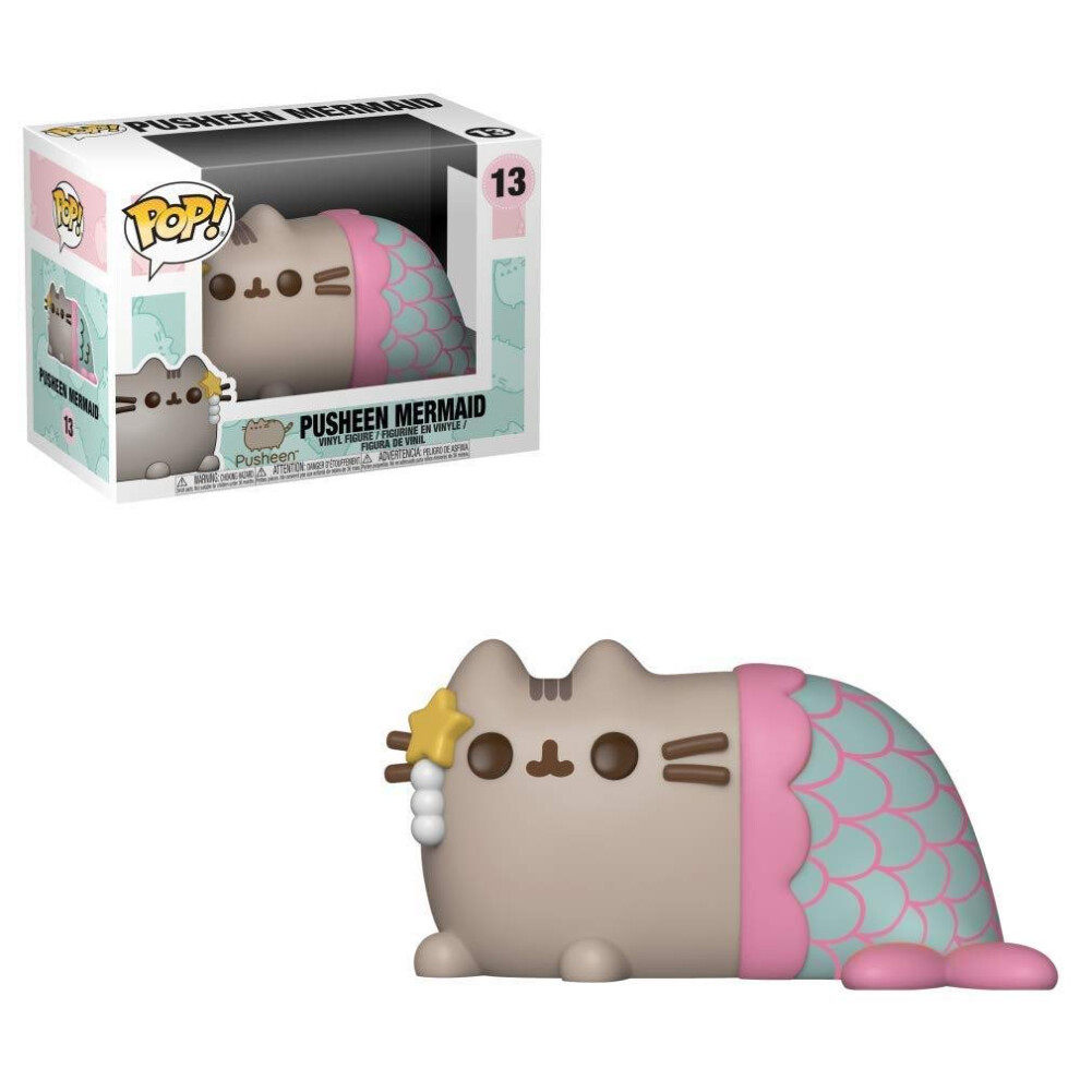 Funko Pop Animation: Pusheen - Pusheen Mermaid Collectible Figure  Multicolor