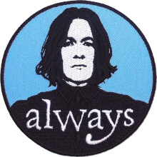 Ata-Boy Harry Potter Snape 'Always' 3,6"" Full Colour Brodery Iron-On Patch