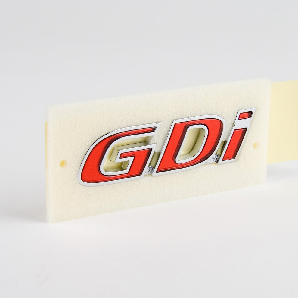 Genuine OEM Hyundai Red Letter GDI Emblem for Hyundai Veloster - 86311-2V000