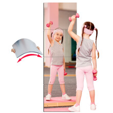 Unbreakable Acrylic Mirror Non-Glass shatterproof Mirror Full Length Wall Gym for Home Mirror Frameless Home Fitness Mirrors (4pcs,12 in x12 in ), Sil