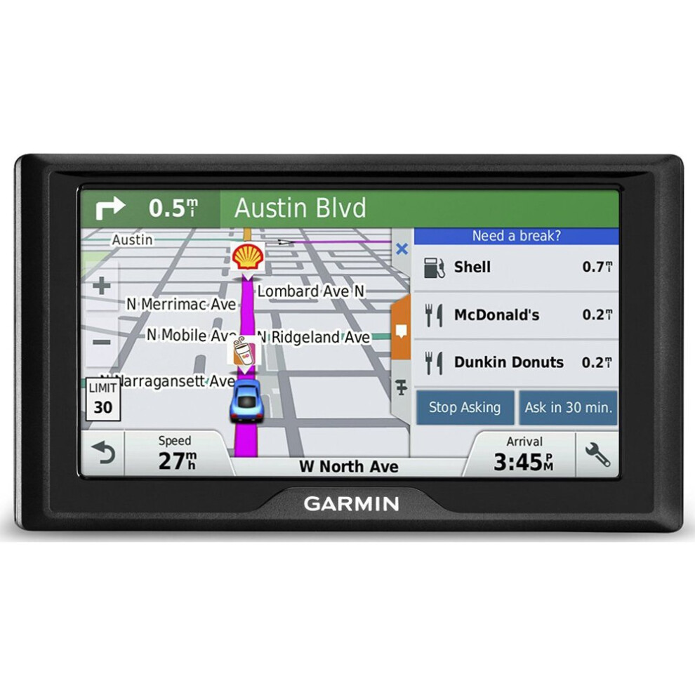 Garmin Drive 50 USA LM GPS Navigator System with Lifetime Maps  Spoken Turn-By-Turn Directions  Direct Access  Driver Alerts  and Foursquare Data